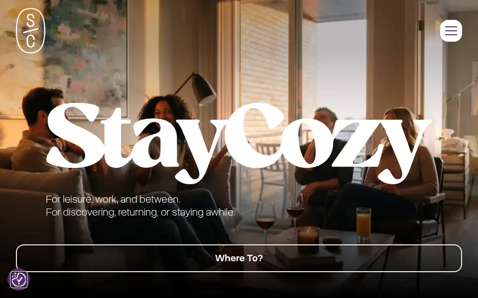 Screenshot of staycozy.com