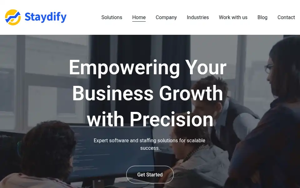 Screenshot of staydify.com