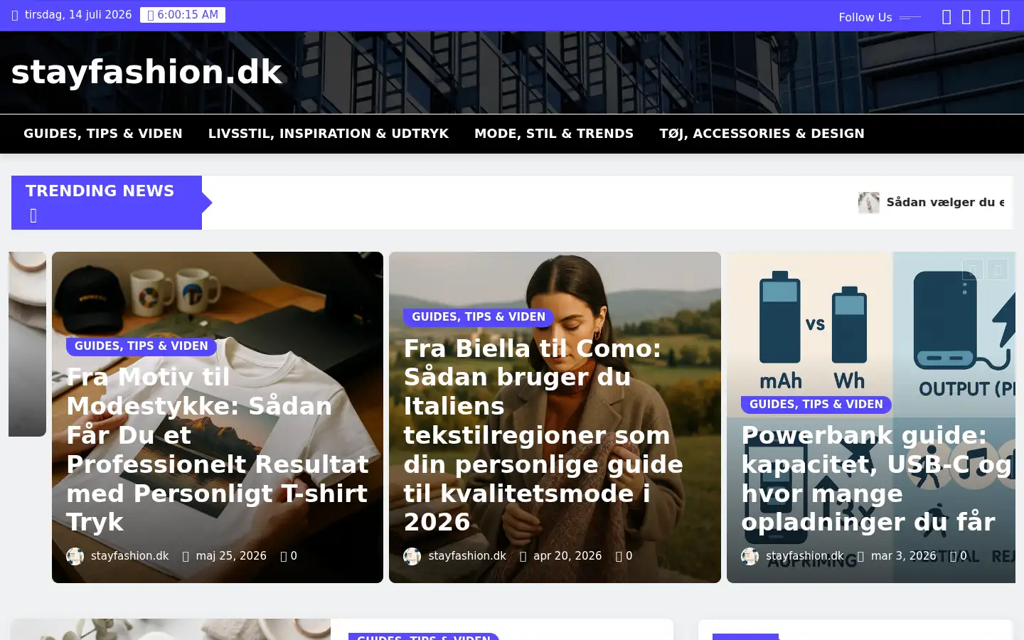 Screenshot of stayfashion.dk