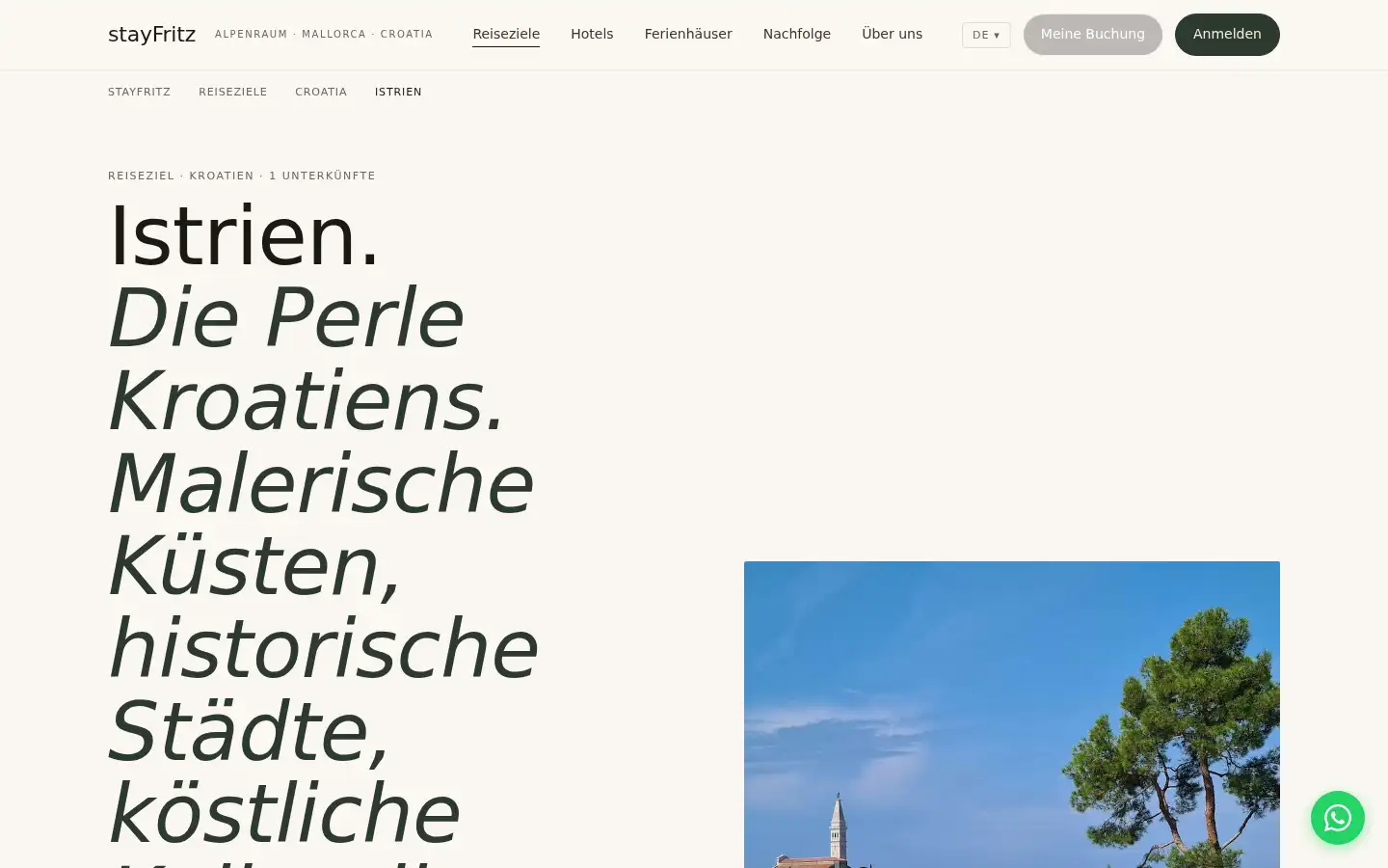 Screenshot of stayfritz.com