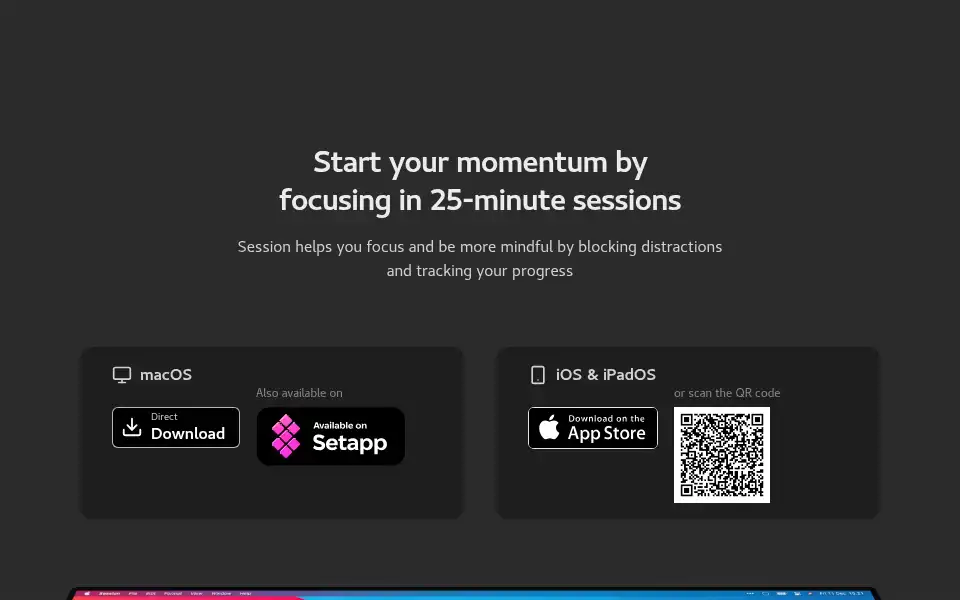 Screenshot of stayinsession.com