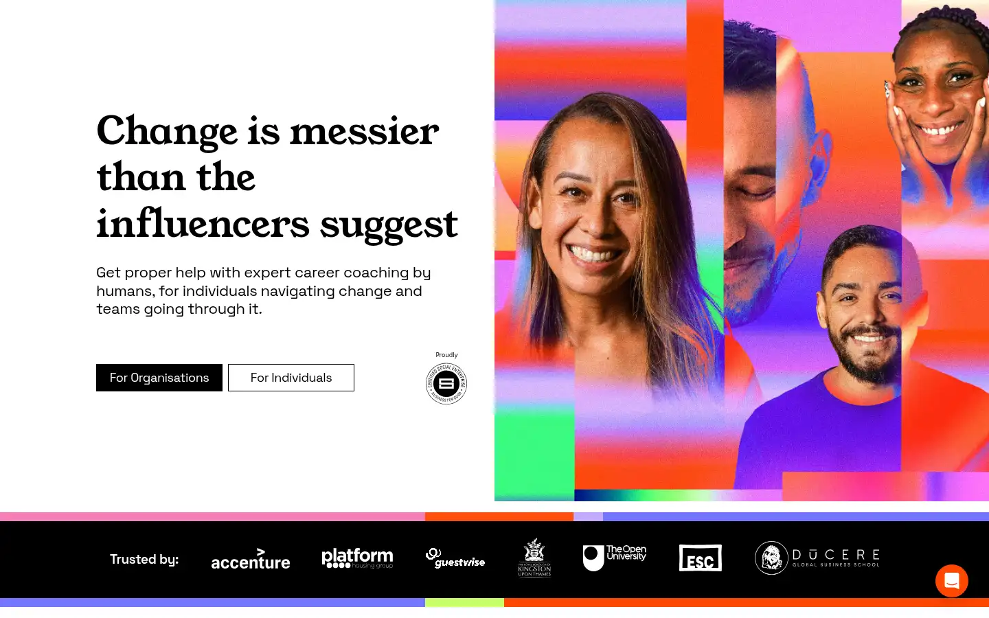 Screenshot of staynimble.co.uk
