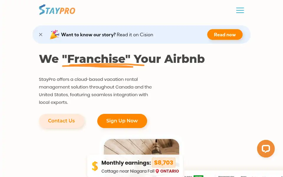Screenshot of staypro.ca