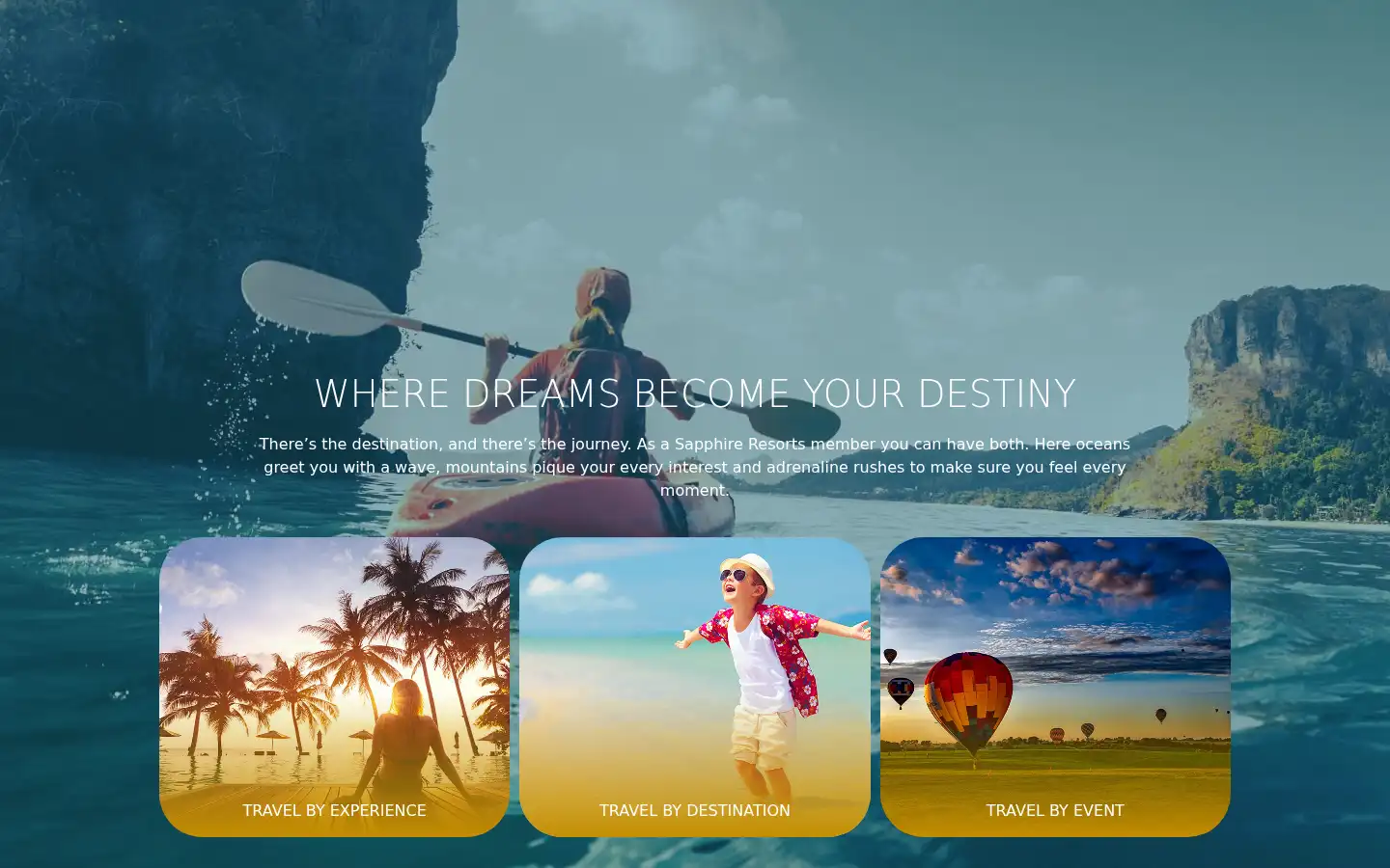 Screenshot of staysapphire.com