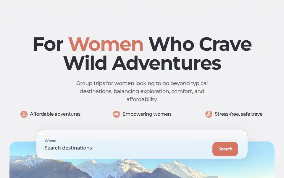 Screenshot of staywildtravel.com