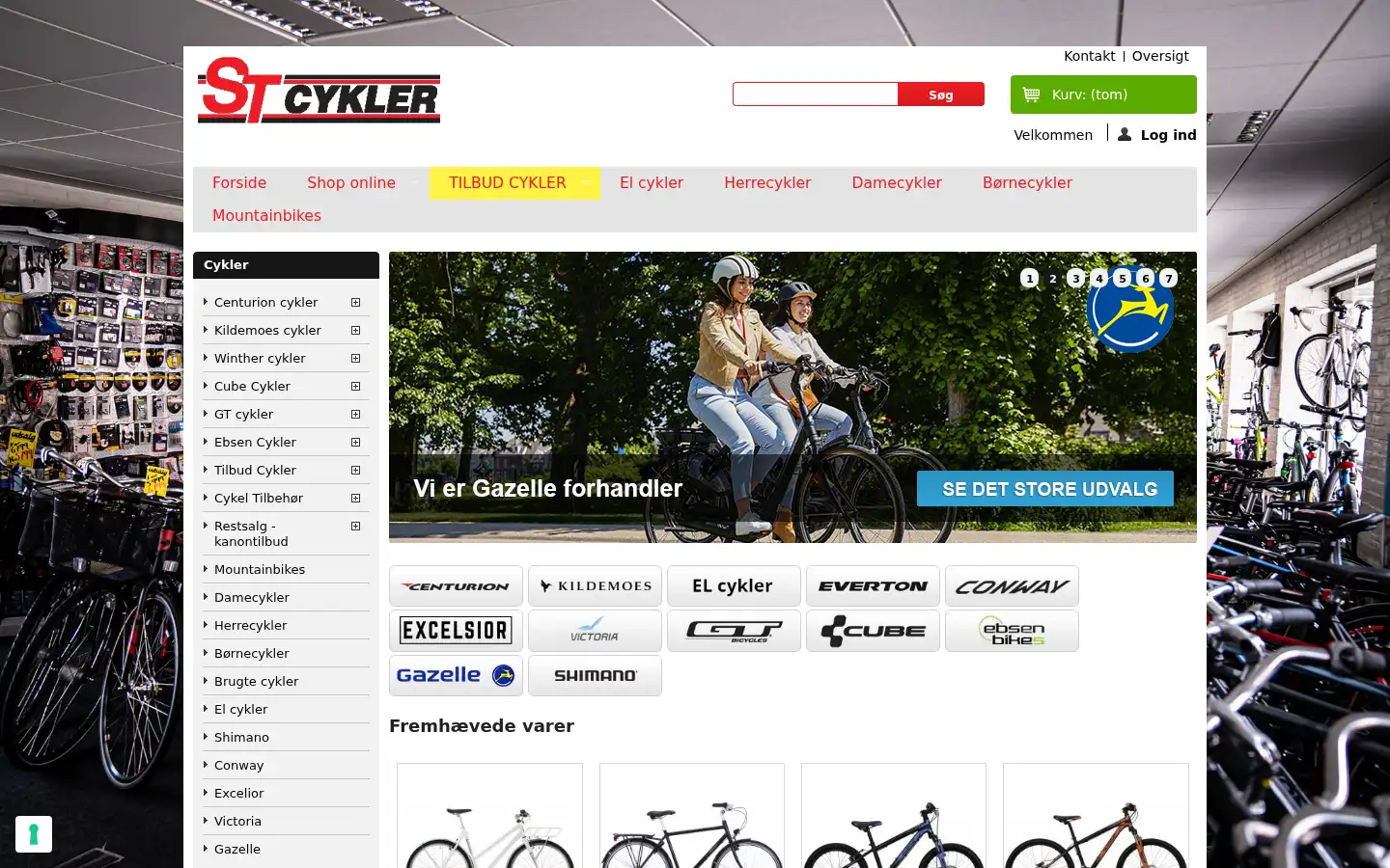 Screenshot of stcykler.dk