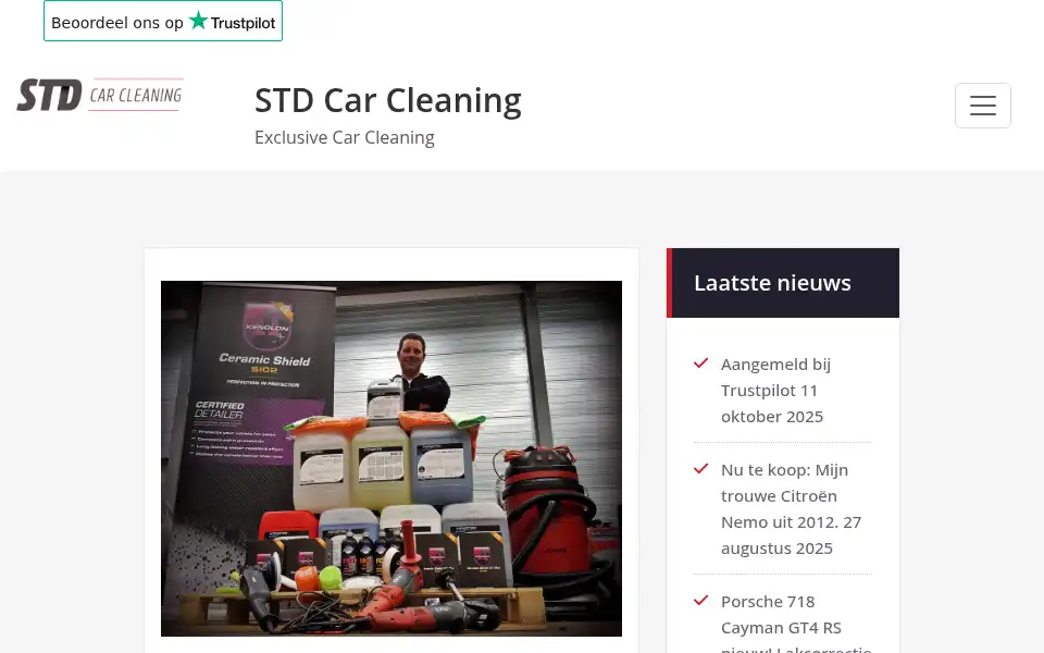 Screenshot of stdcarcleaning.nl