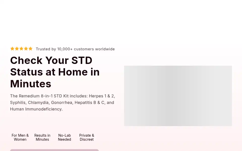 Screenshot of stdrapidtestkits.com