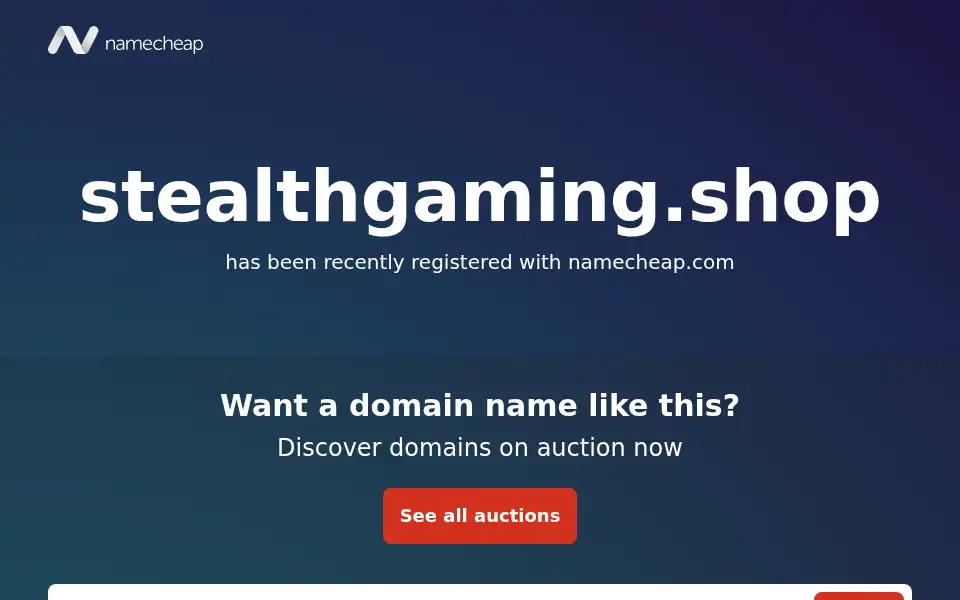 Screenshot of stealthgaming.shop