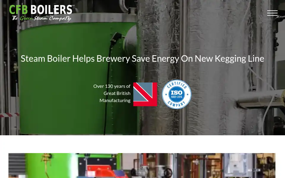 Screenshot of steamboilers.co.uk