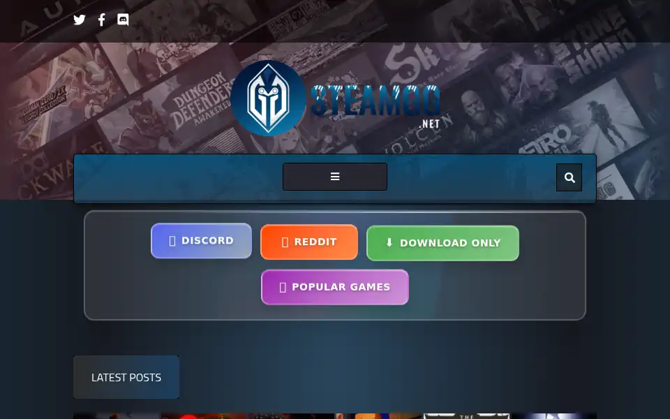 Screenshot of steamgg.net
