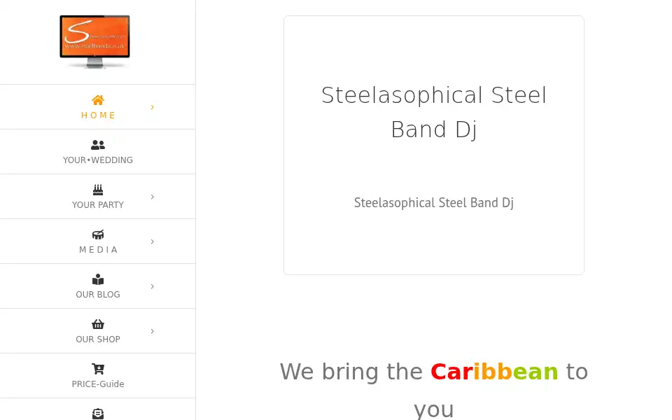Screenshot of steelband.co.uk