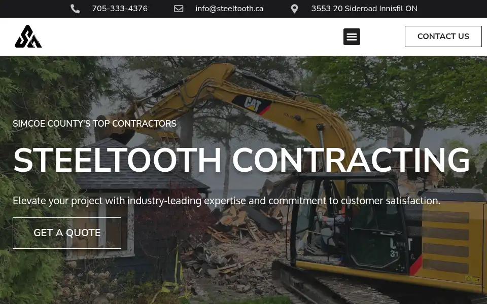 Screenshot of steeltooth.ca