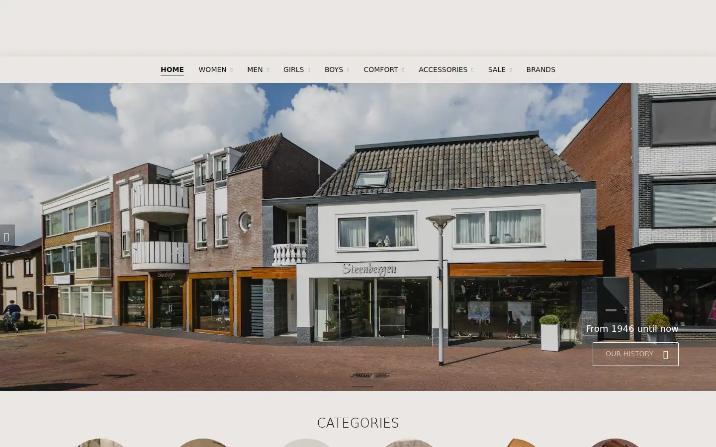 Screenshot of steenbergen-schoenen.nl