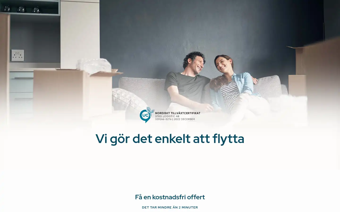 Screenshot of steglogistic.se
