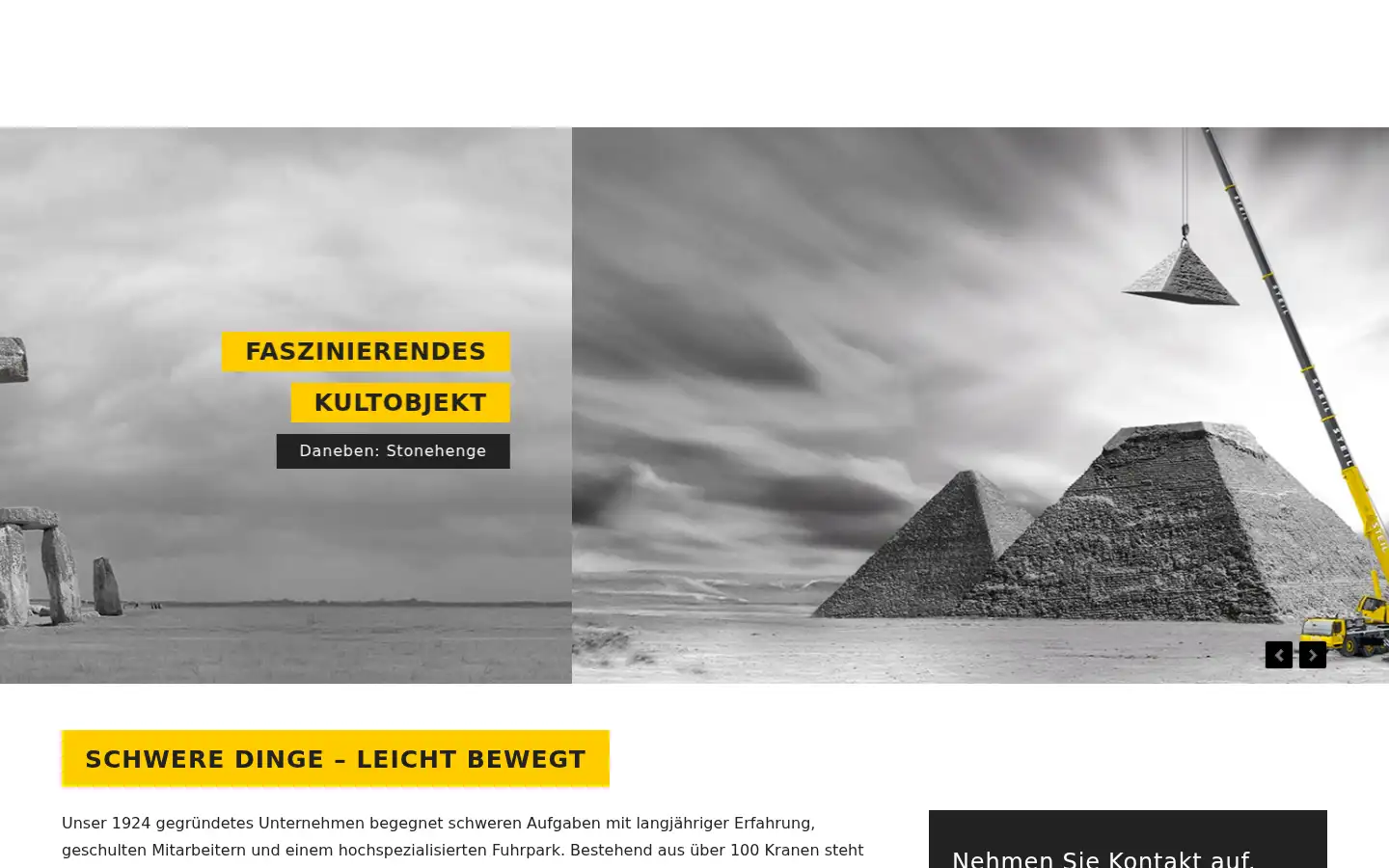Screenshot of steil-kranarbeiten.de