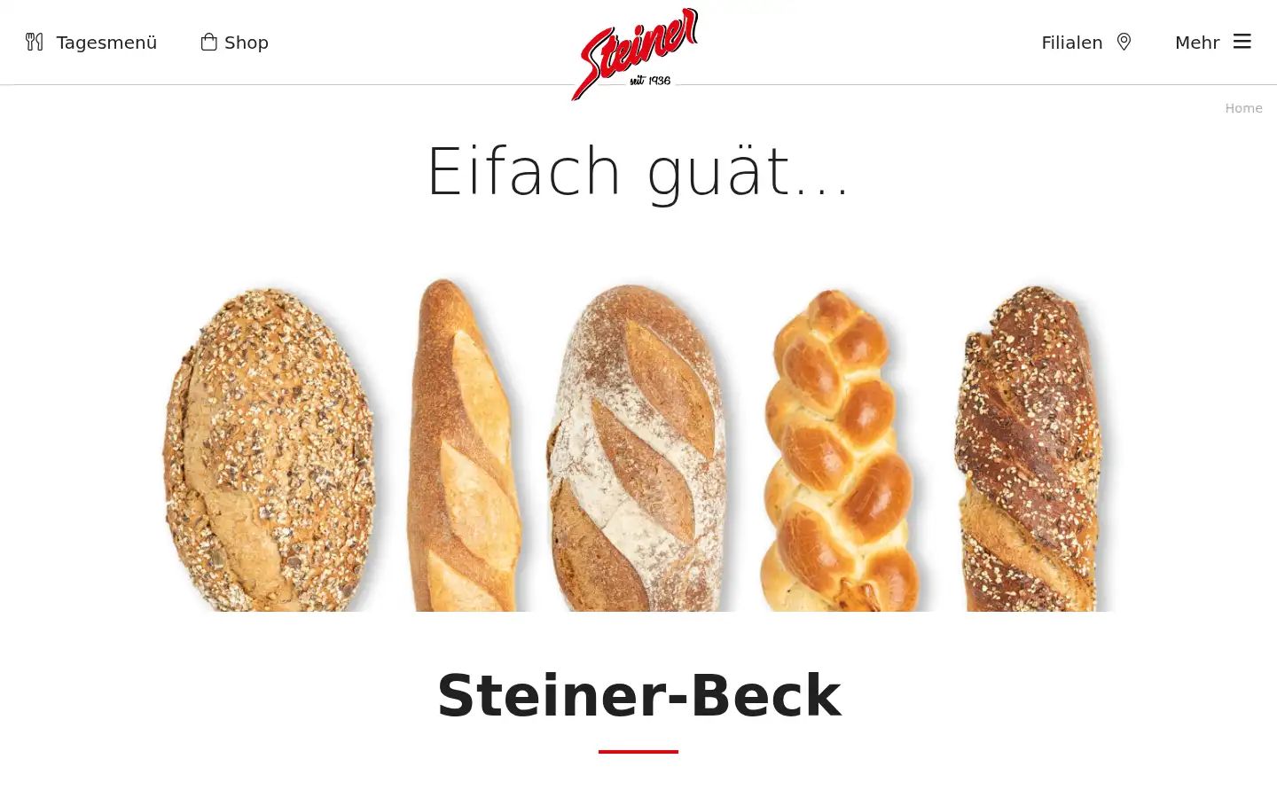 Screenshot of steiner-beck.ch