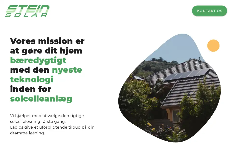 Screenshot of steinsolar.dk