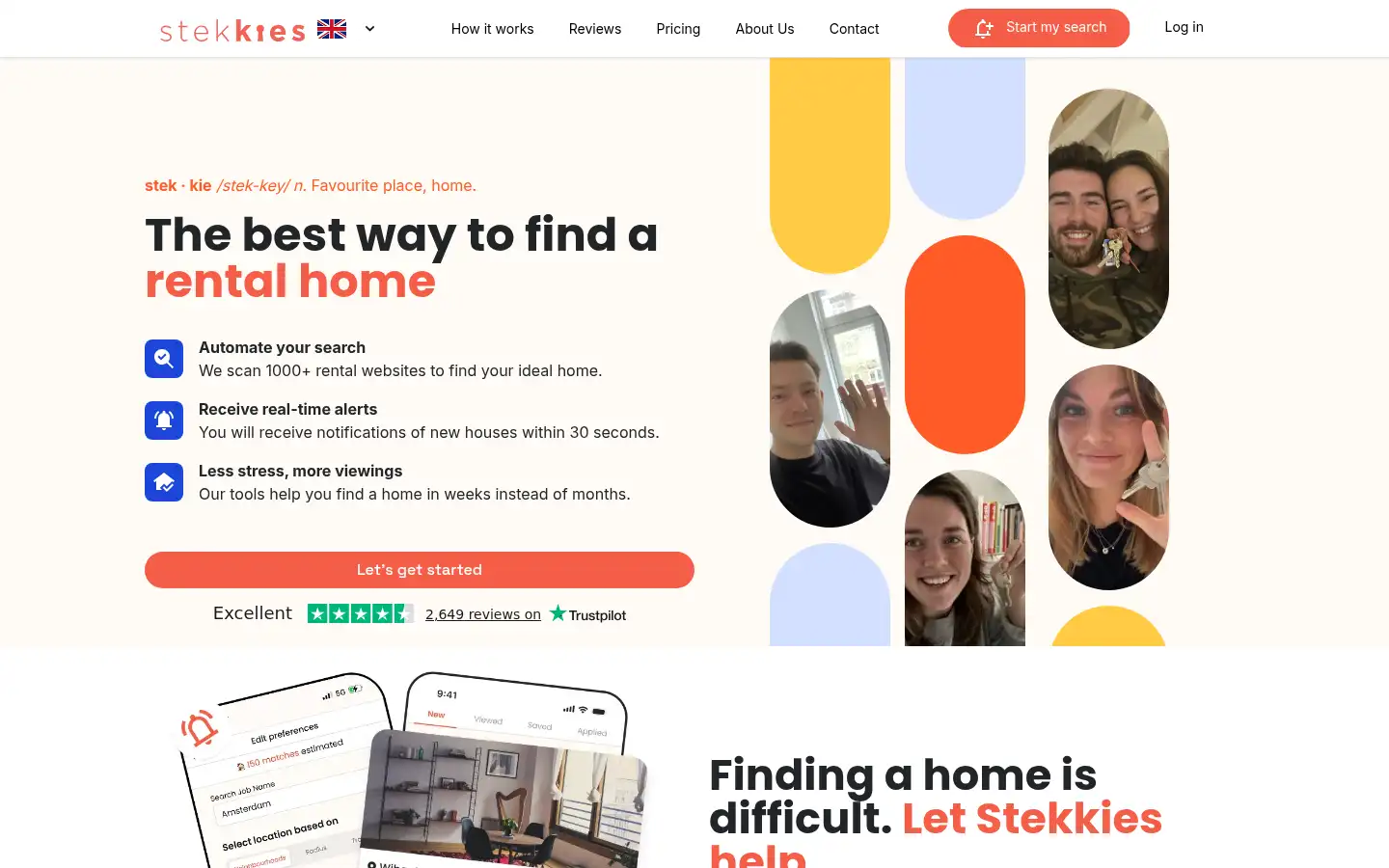 Screenshot of stekkies.com