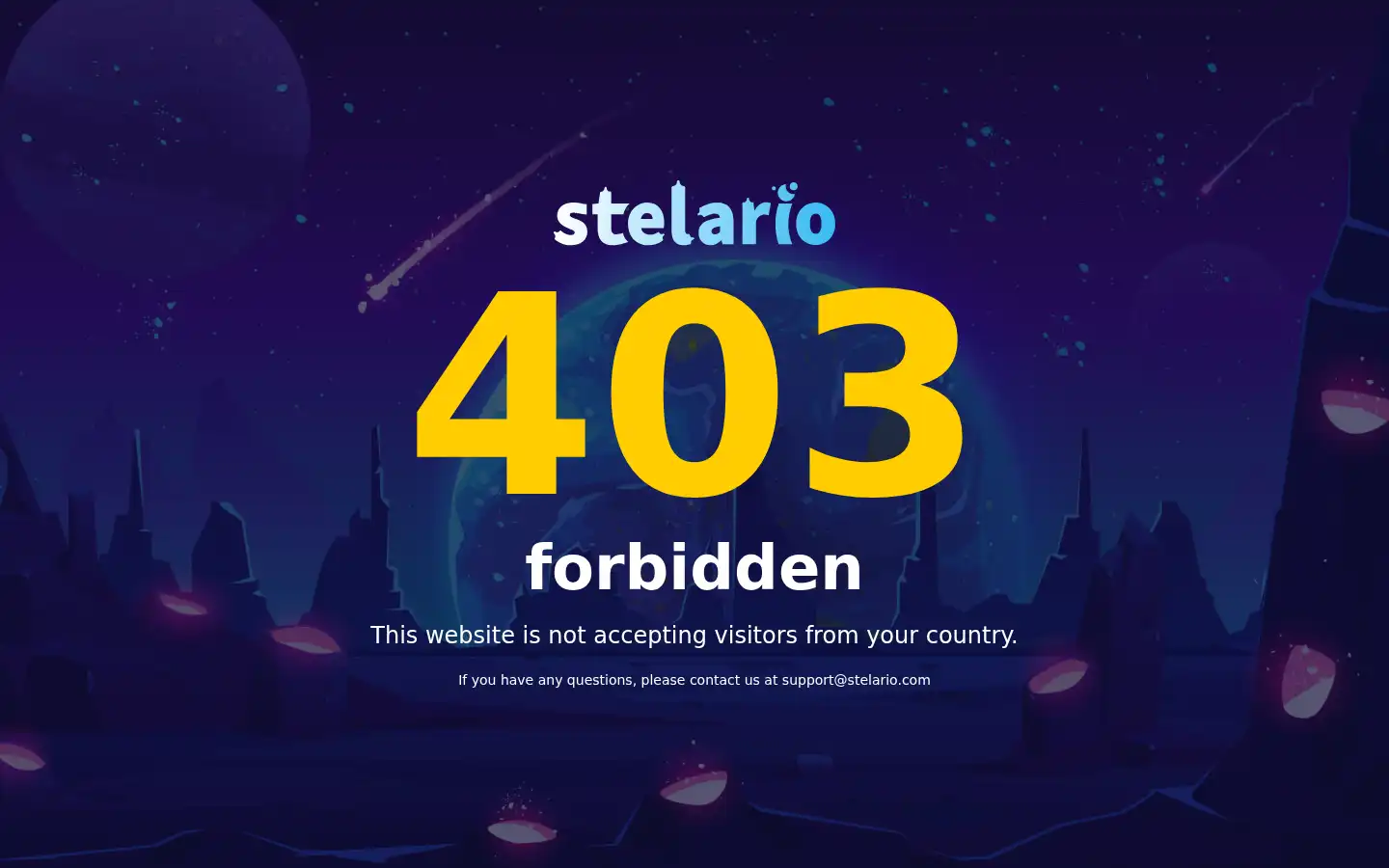 Screenshot of stelario.com
