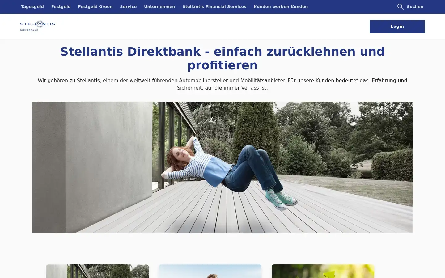 Screenshot of stellantis-direktbank.de
