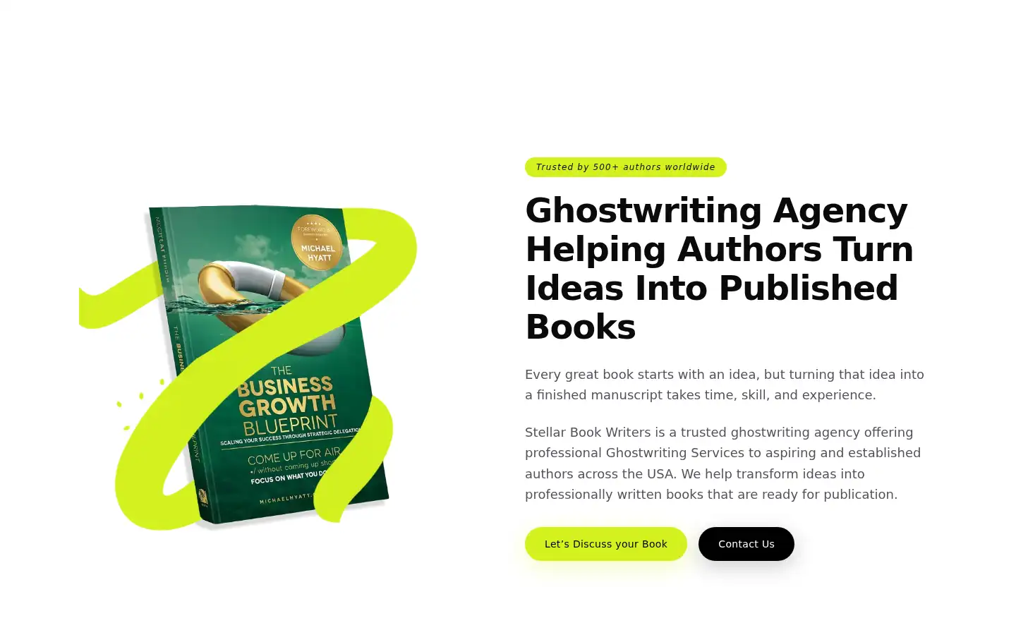 Screenshot of stellarbookwriters.com