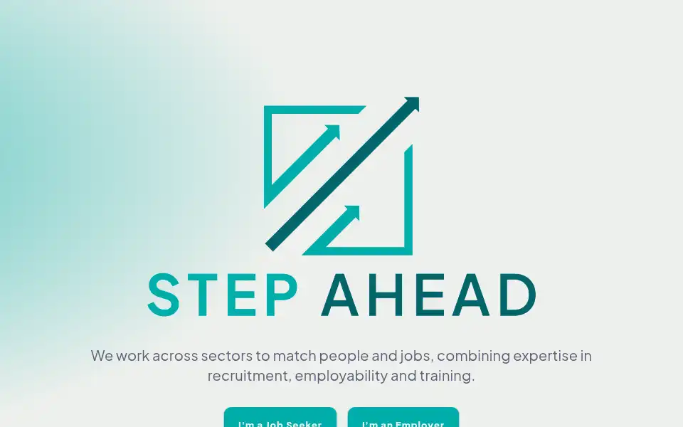 Screenshot of stepahead.co.uk