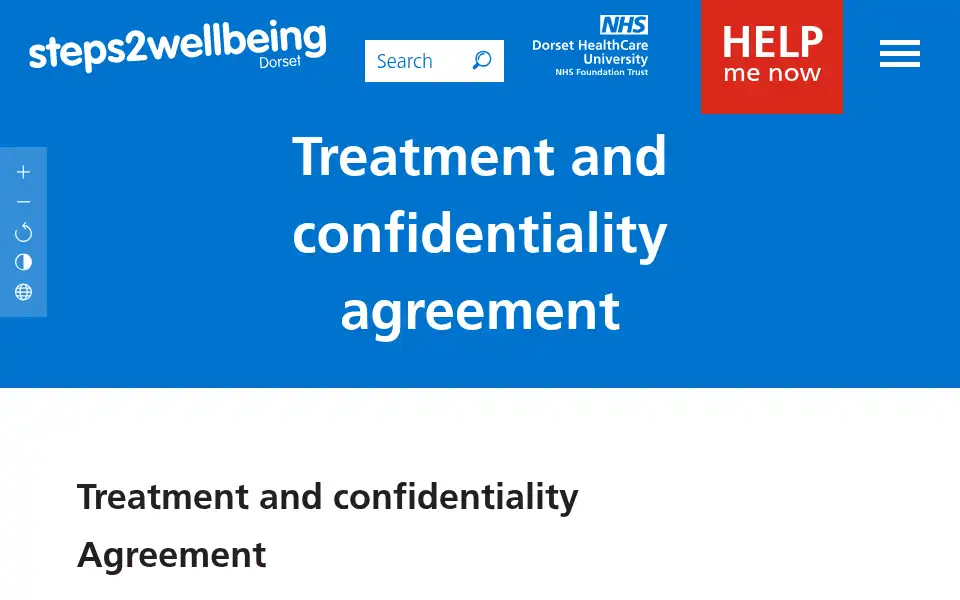 Screenshot of steps2wellbeing.co.uk