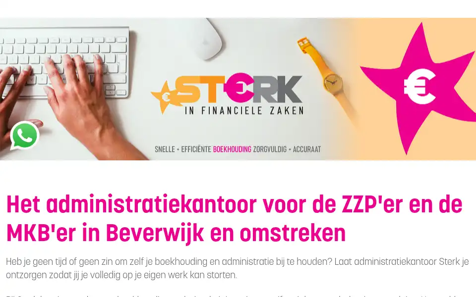 Screenshot of sterkinfinancielezaken.nl
