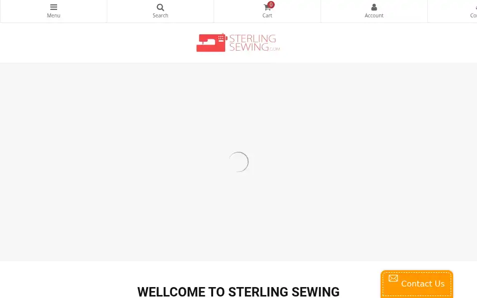 Screenshot of sterlingsewing.com