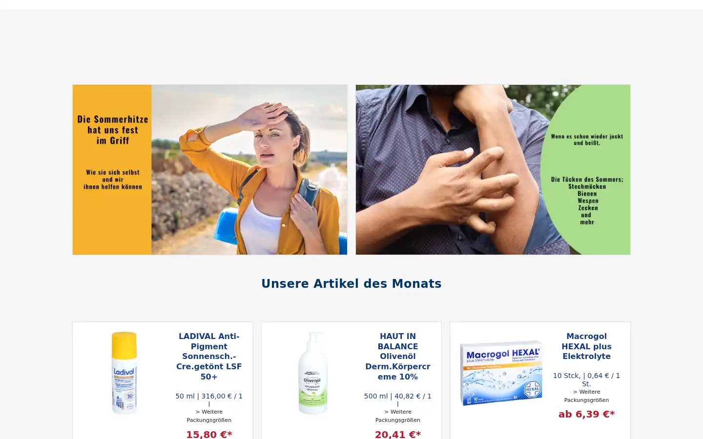 Screenshot of sternapo.de