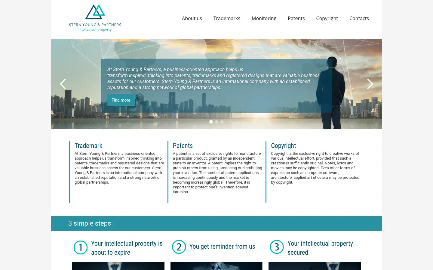 Screenshot of sternyoung.com