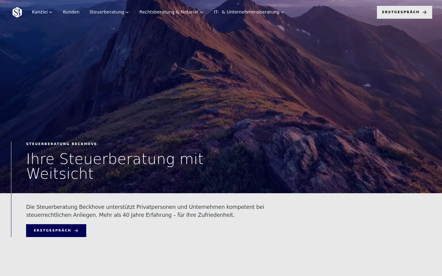 Screenshot of steuerberatung-beckhove.de