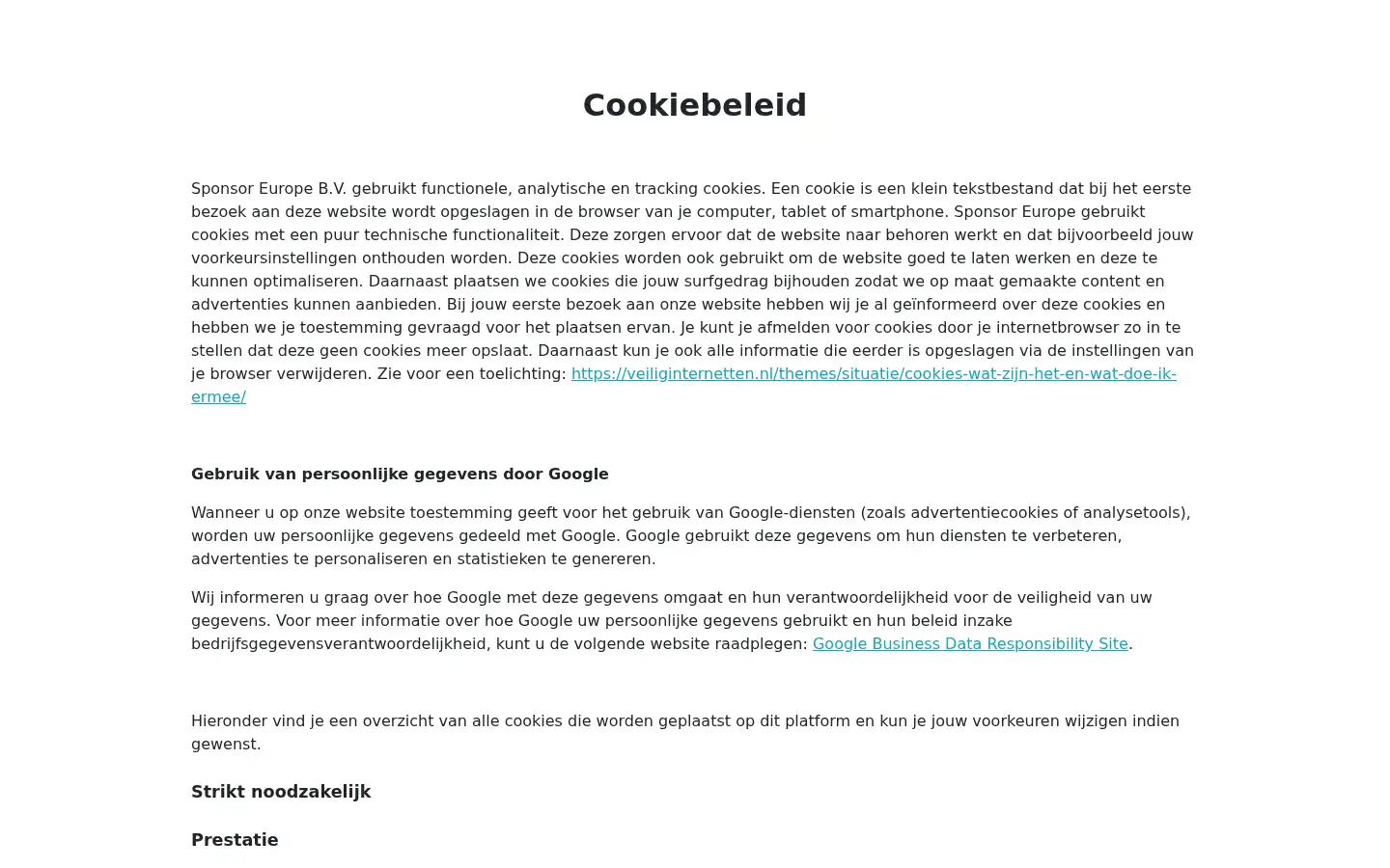 Screenshot of steunactie.nl