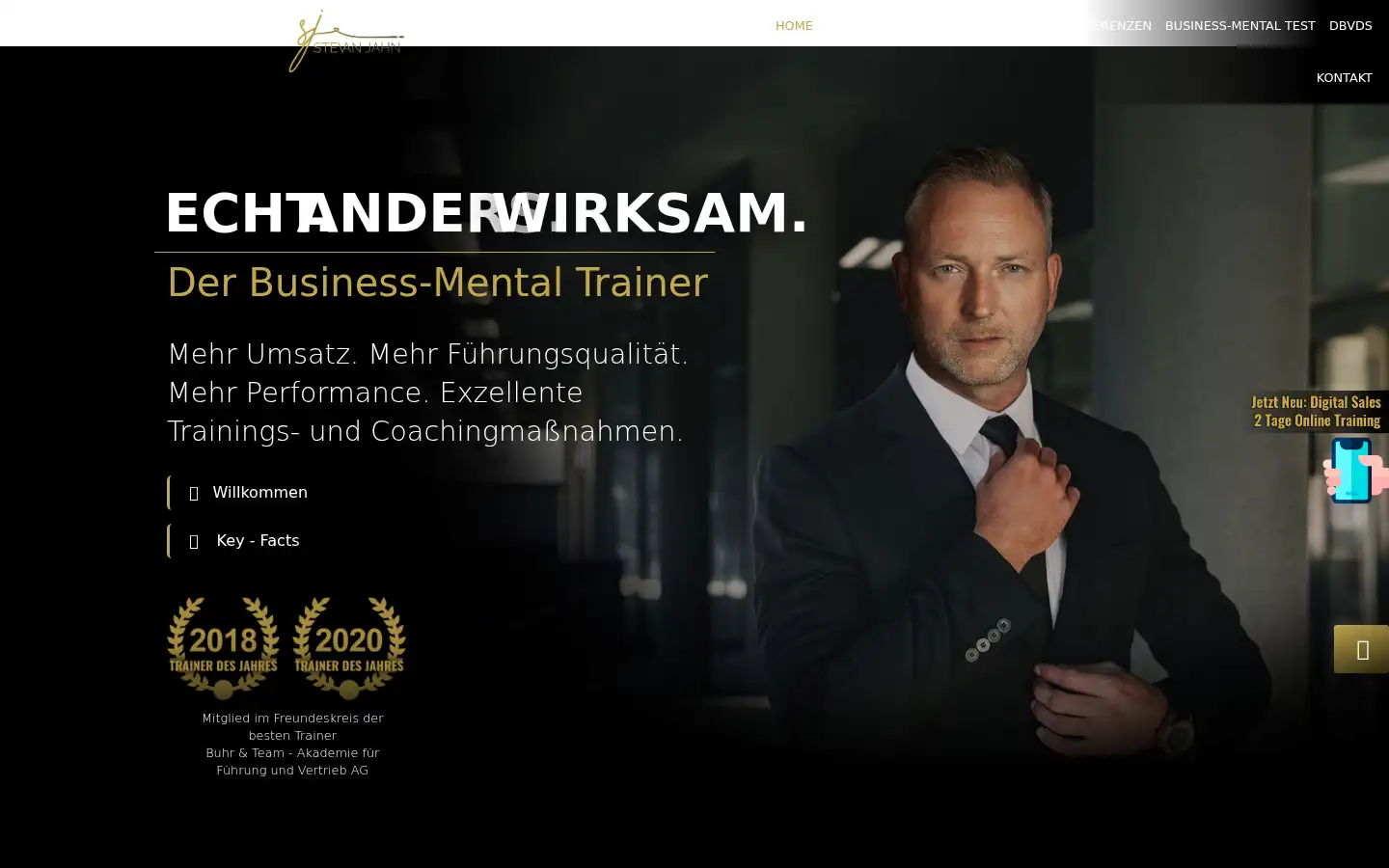 Screenshot of stevanjahn.de