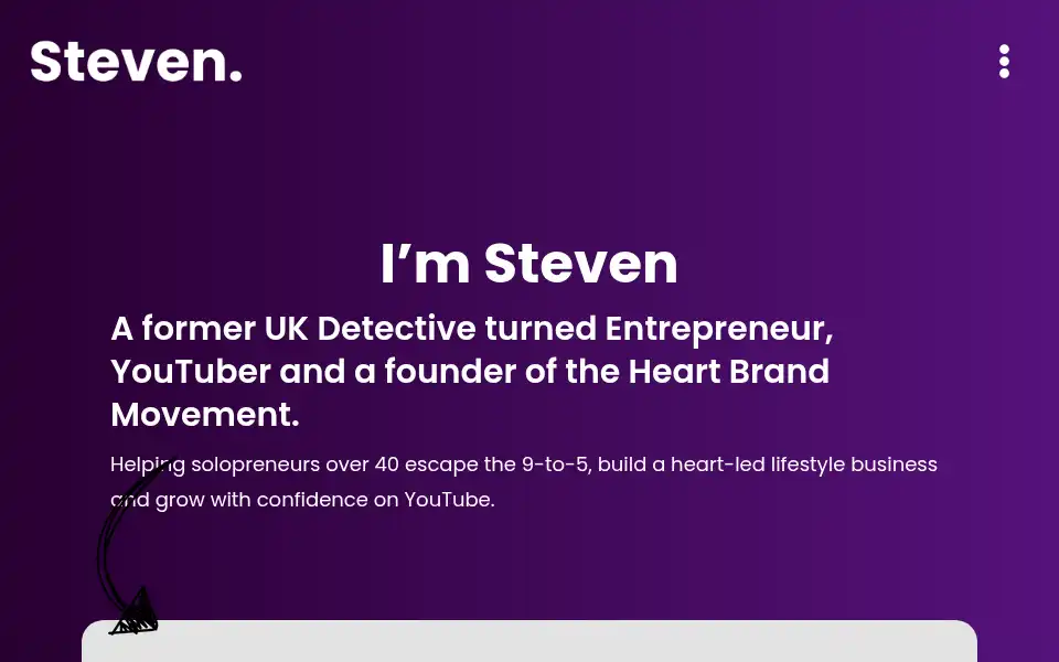 Screenshot of steven-thompson.com