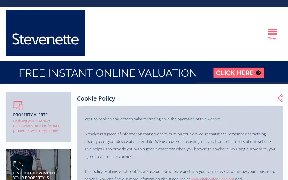Screenshot of stevenette.com