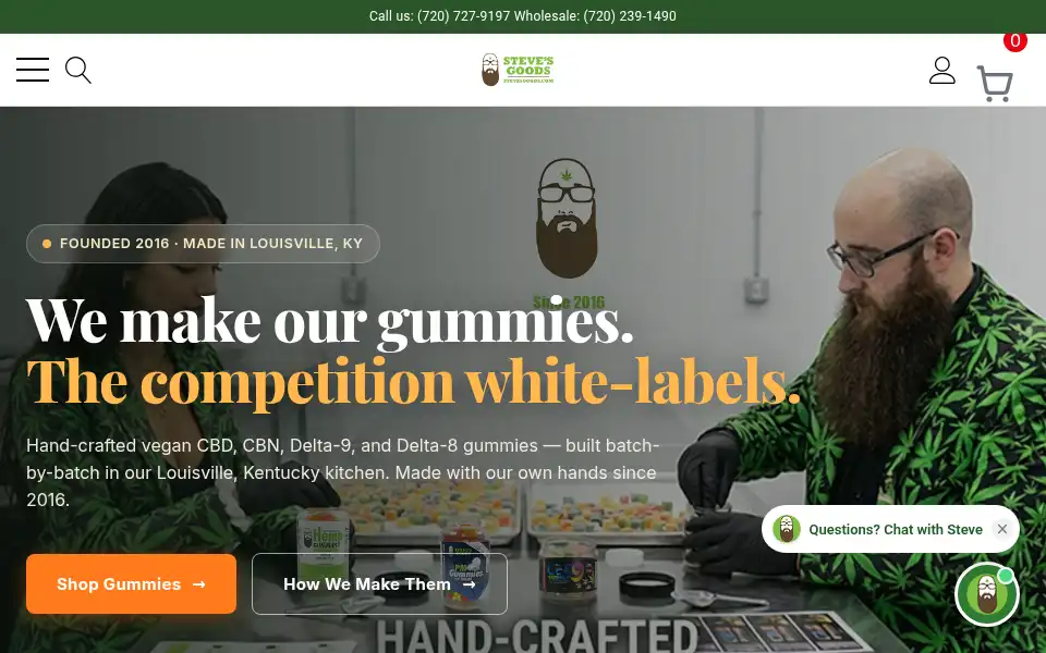 Screenshot of stevesgoods.com