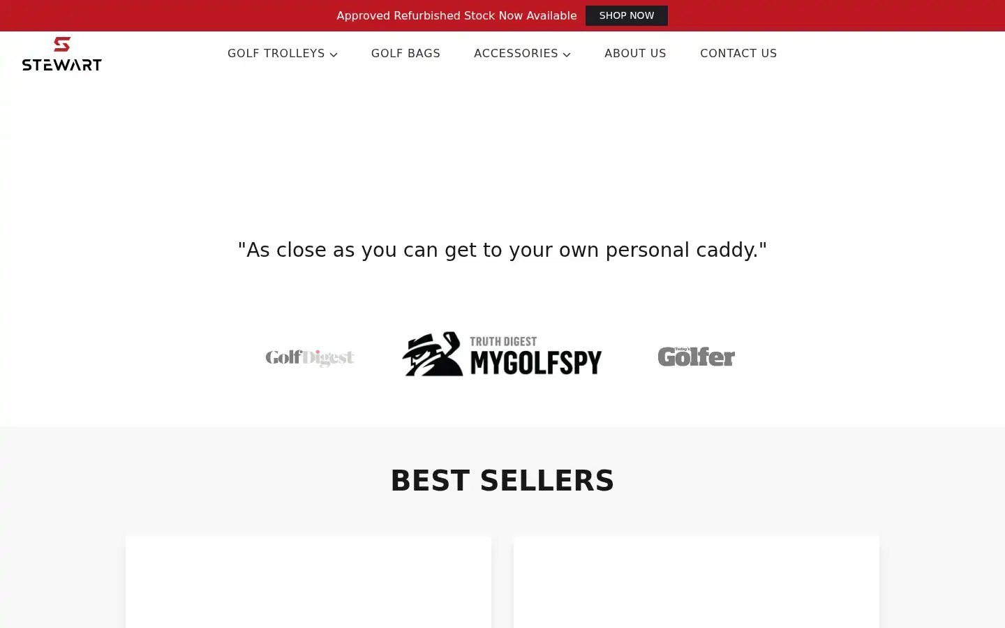 Screenshot of stewartgolf.co.uk