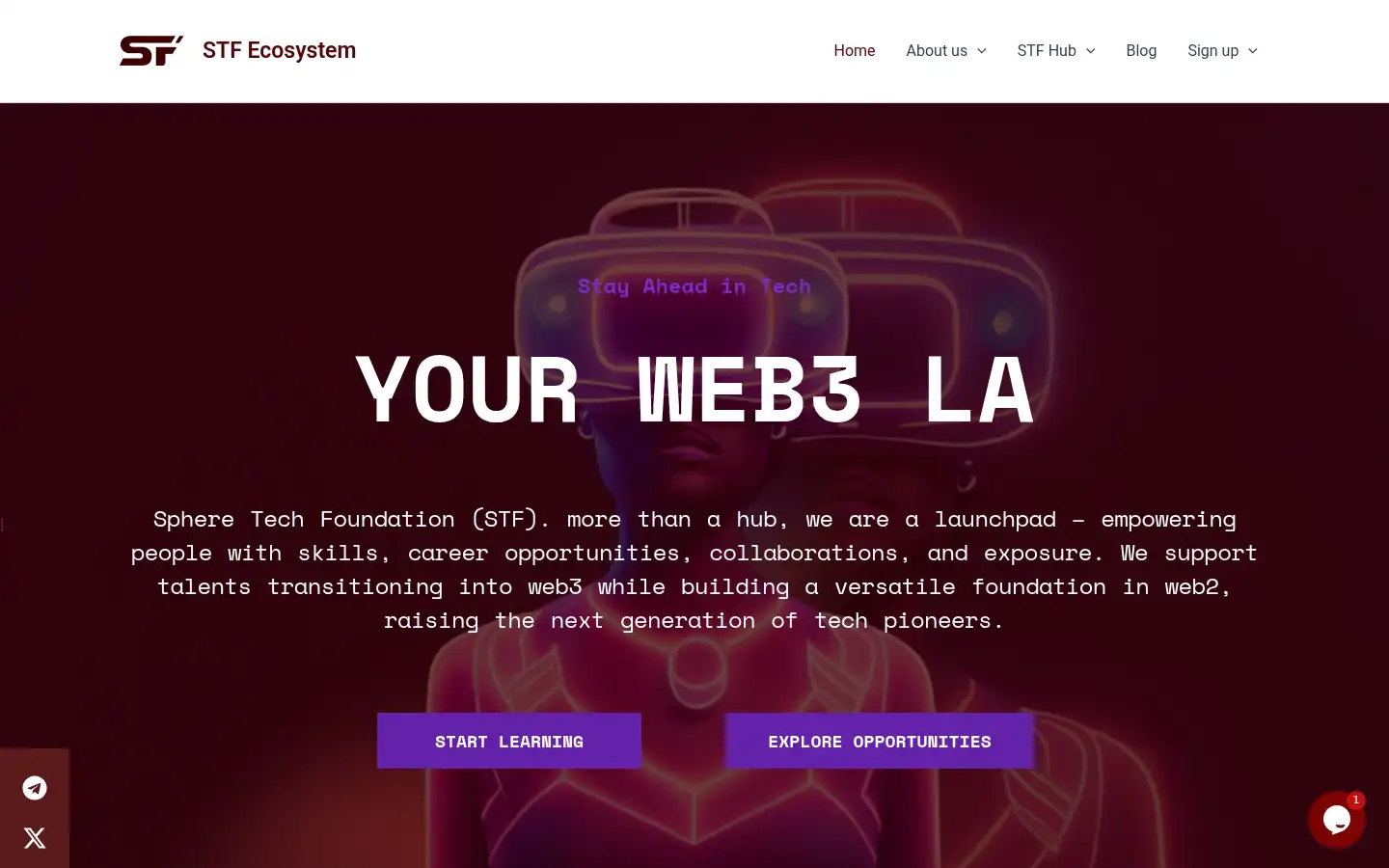 Screenshot of stfweb3ecosystem.xyz