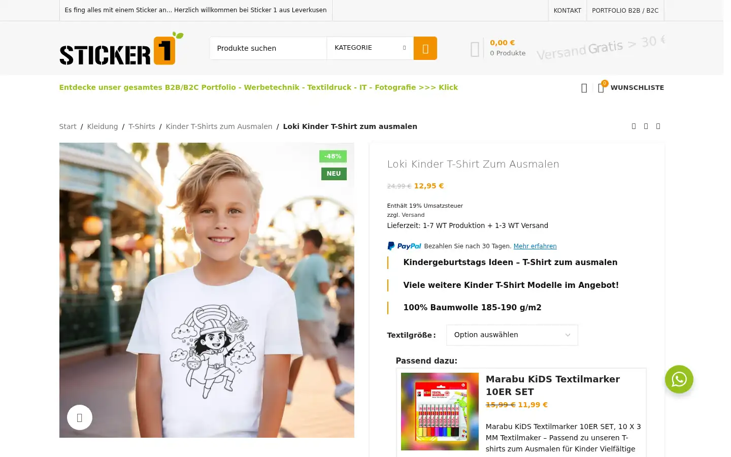 Screenshot of sticker-1.com
