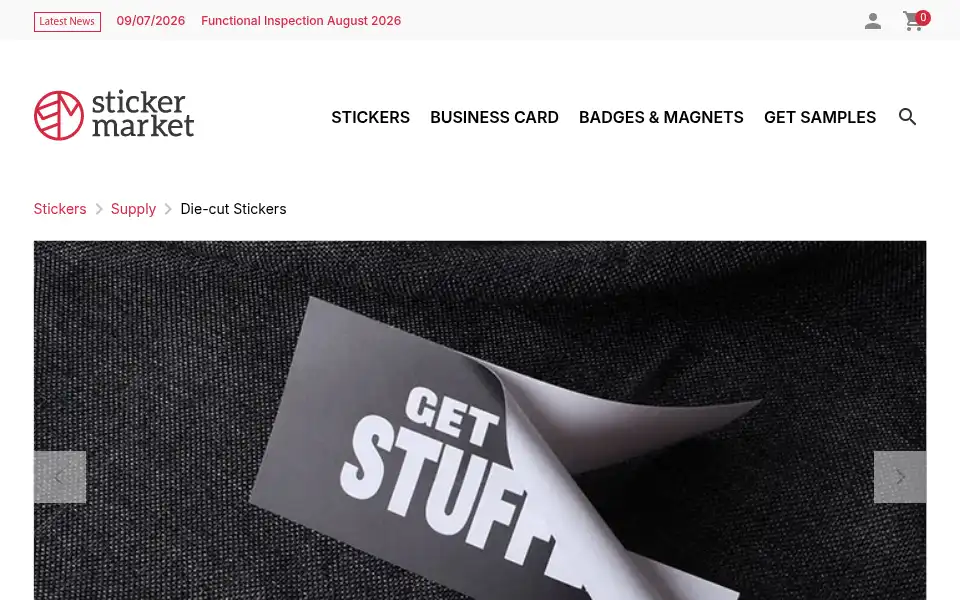 Screenshot of stickermarket.co.uk