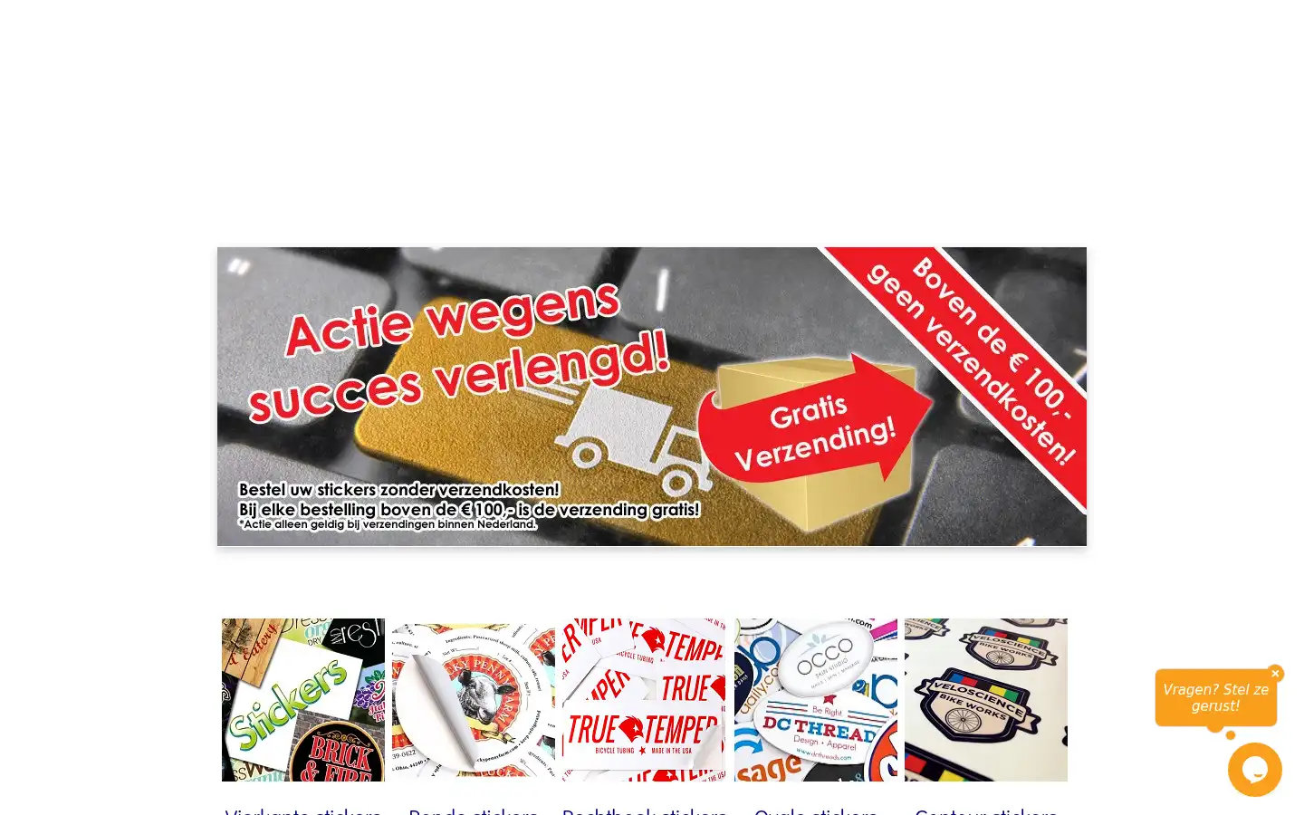 Screenshot of stickersale.nl