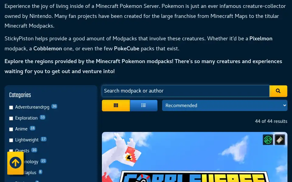 Screenshot of stickypiston.co