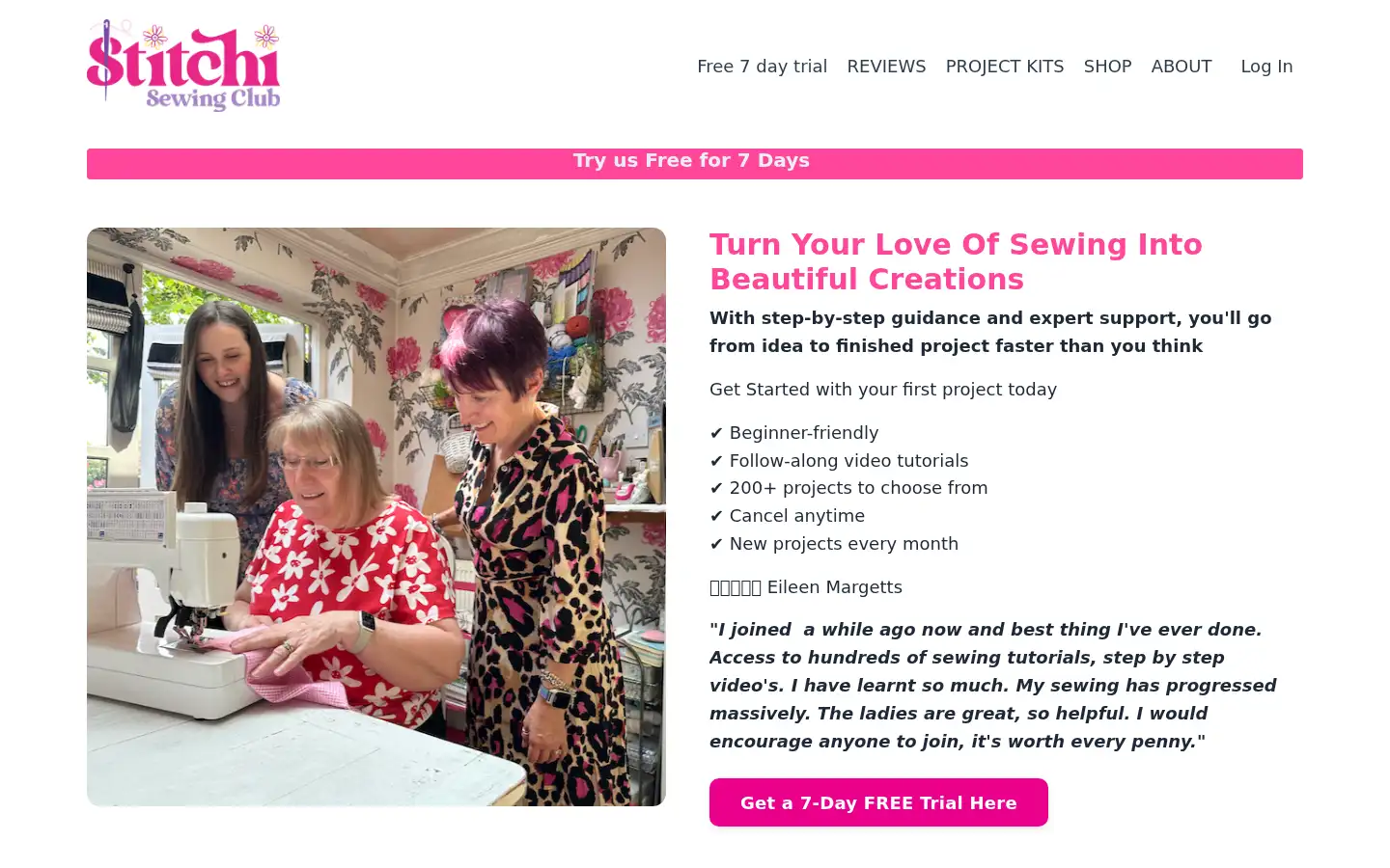 Screenshot of stitchisewingclub.com