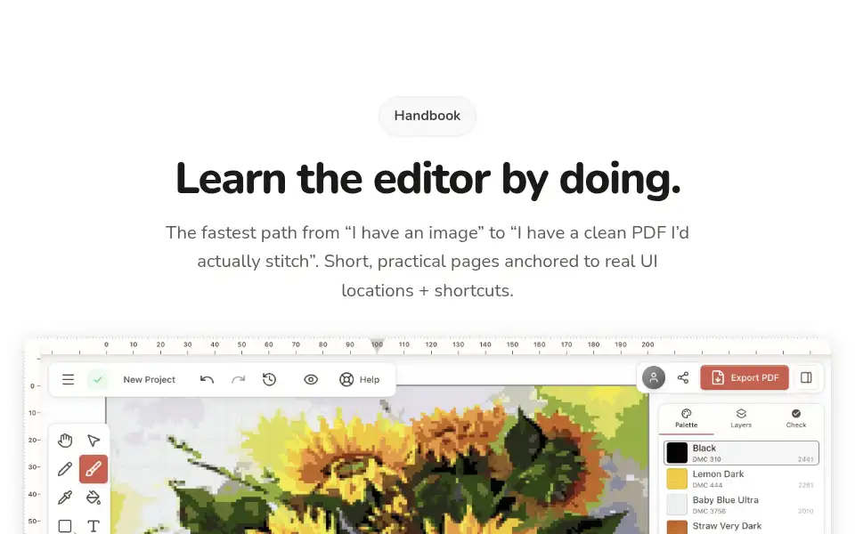 Screenshot of stitchmate.app