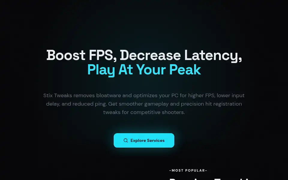 Screenshot of stixtweaks.com