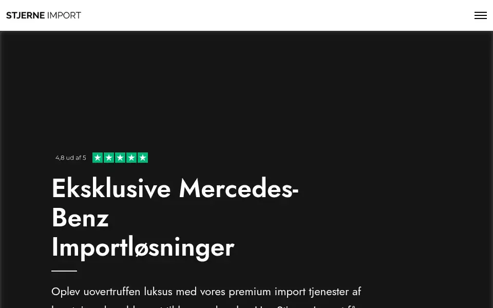 Screenshot of stjerneimport.dk