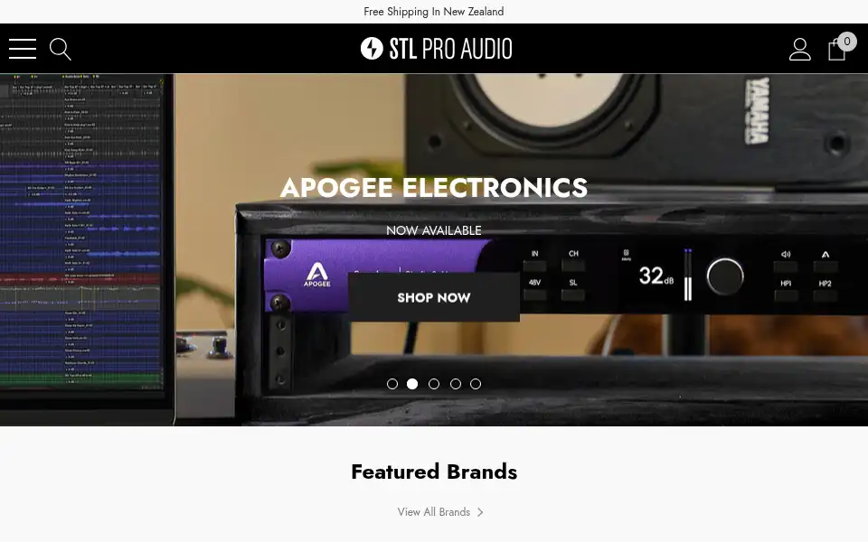 Screenshot of stlproaudio.co.nz