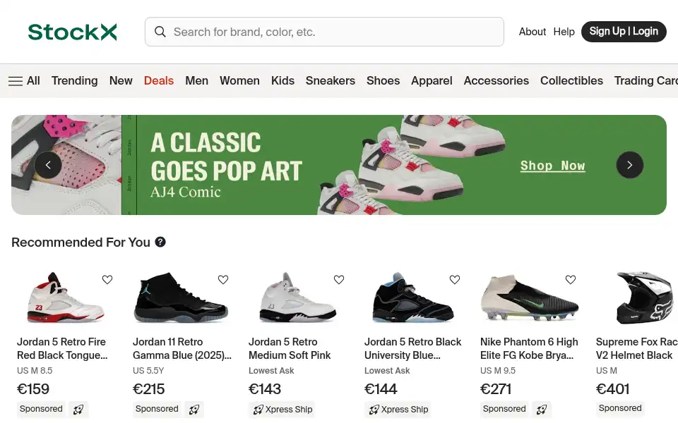 Screenshot of stocklux.co